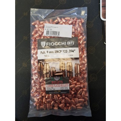 Fiocchi Palle Ramate cal.9mm RNCP 123 gr